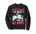 Book Lover Bookworm Storytelling Sweatshirt - Graphic Print for Adults - T-Shirt, Sweatshirt, Hoodie