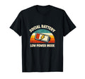 Social Battery Low Power Mode T-Shirt - Novelty Apparel for Adults - T-Shirt, Sweatshirt, Hoodie