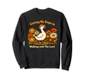 Getting My Steps Walking Lord Christian Sweatshirt - Graphic Print Unisex - T-Shirt, Sweatshirt, Hoodie