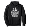 Emotional Support Human Funny Halloween Hoodie - Graphic Print Men Women - T-Shirt, Sweatshirt, Hoodie