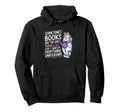 Funny Bookworm Unicorn Reading Book Hoodie - Novelty Apparel for Adults - T-Shirt, Sweatshirt, Hoodie
