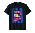 Striped Books And Coffee Book Lovers T-Shirt - Aesthetic Graphic Men Women - T-Shirt, Sweatshirt, Hoodie