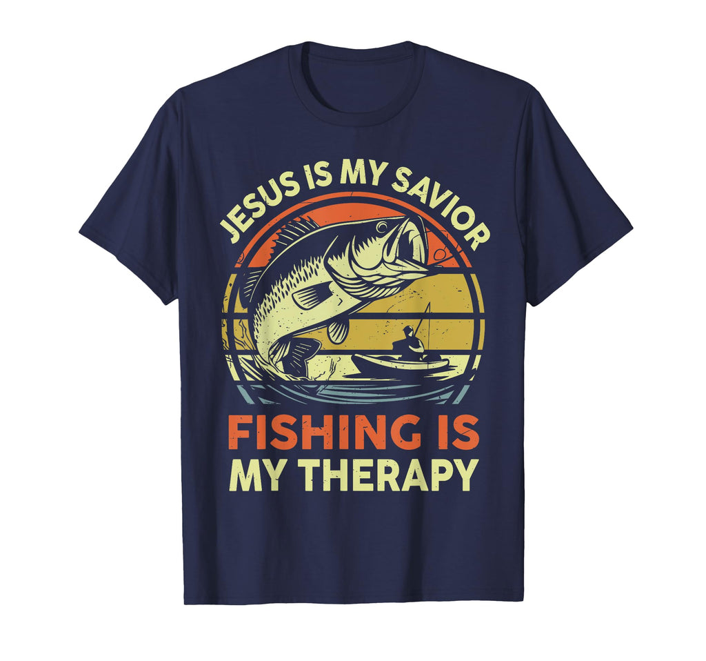 Jesus Is My Savior Fishing Is My T-Shirt - Minimalist Print for Adults - T-Shirt, Sweatshirt, Hoodie