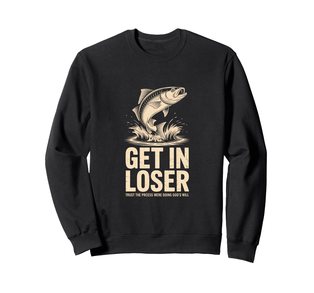 Get Loser Funny Fish Jumping Sweatshirt - Custom Art Print Men Women - T-Shirt, Sweatshirt, Hoodie