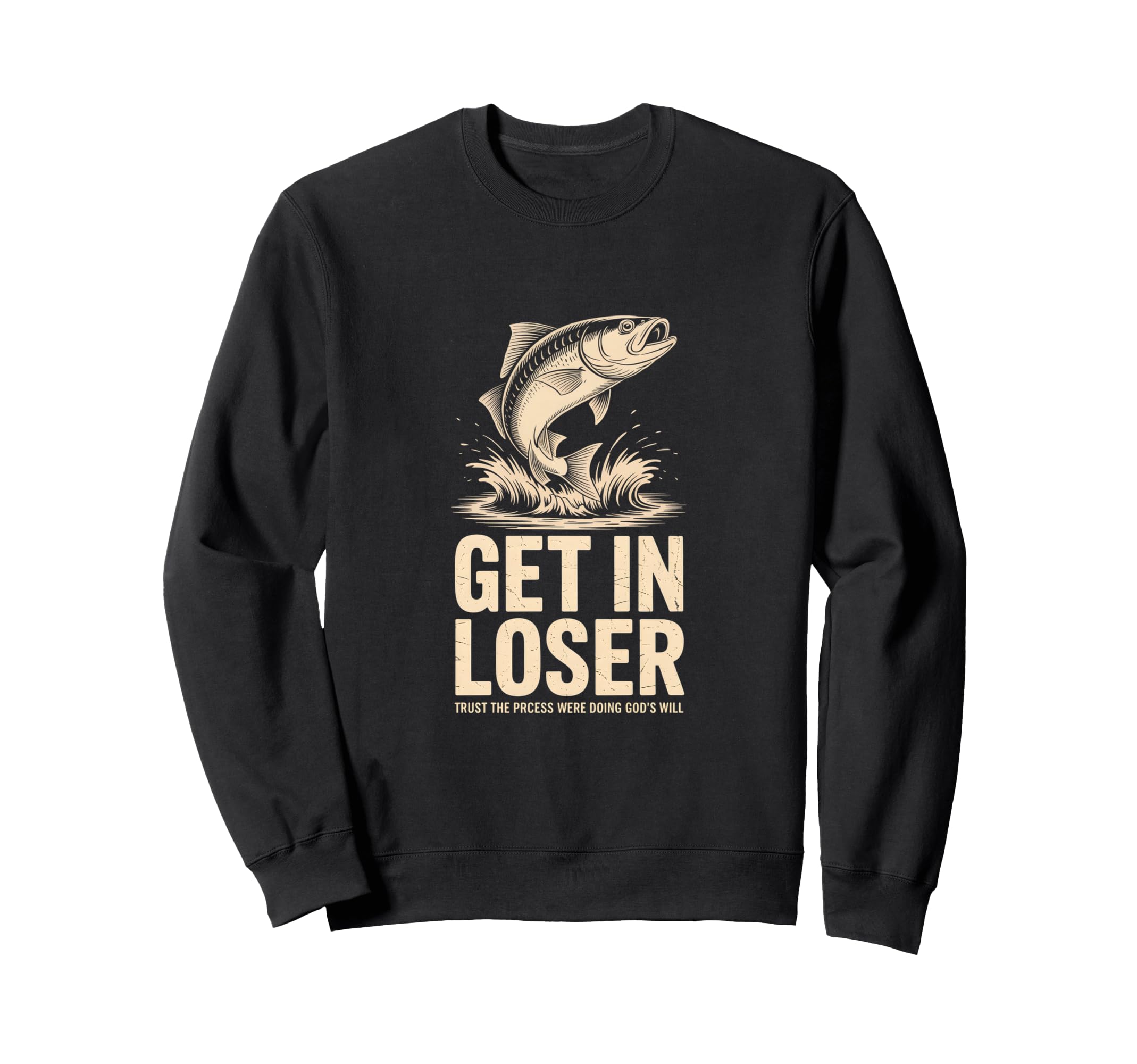 Get Loser Funny Fish Jumping Sweatshirt - Custom Art Print Men Women - T-Shirt, Sweatshirt, Hoodie