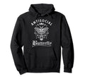 Antisocial Butterfly Grunge Fairycore Hoodie - Aesthetic Graphic Unisex - T-Shirt, Sweatshirt, Hoodie