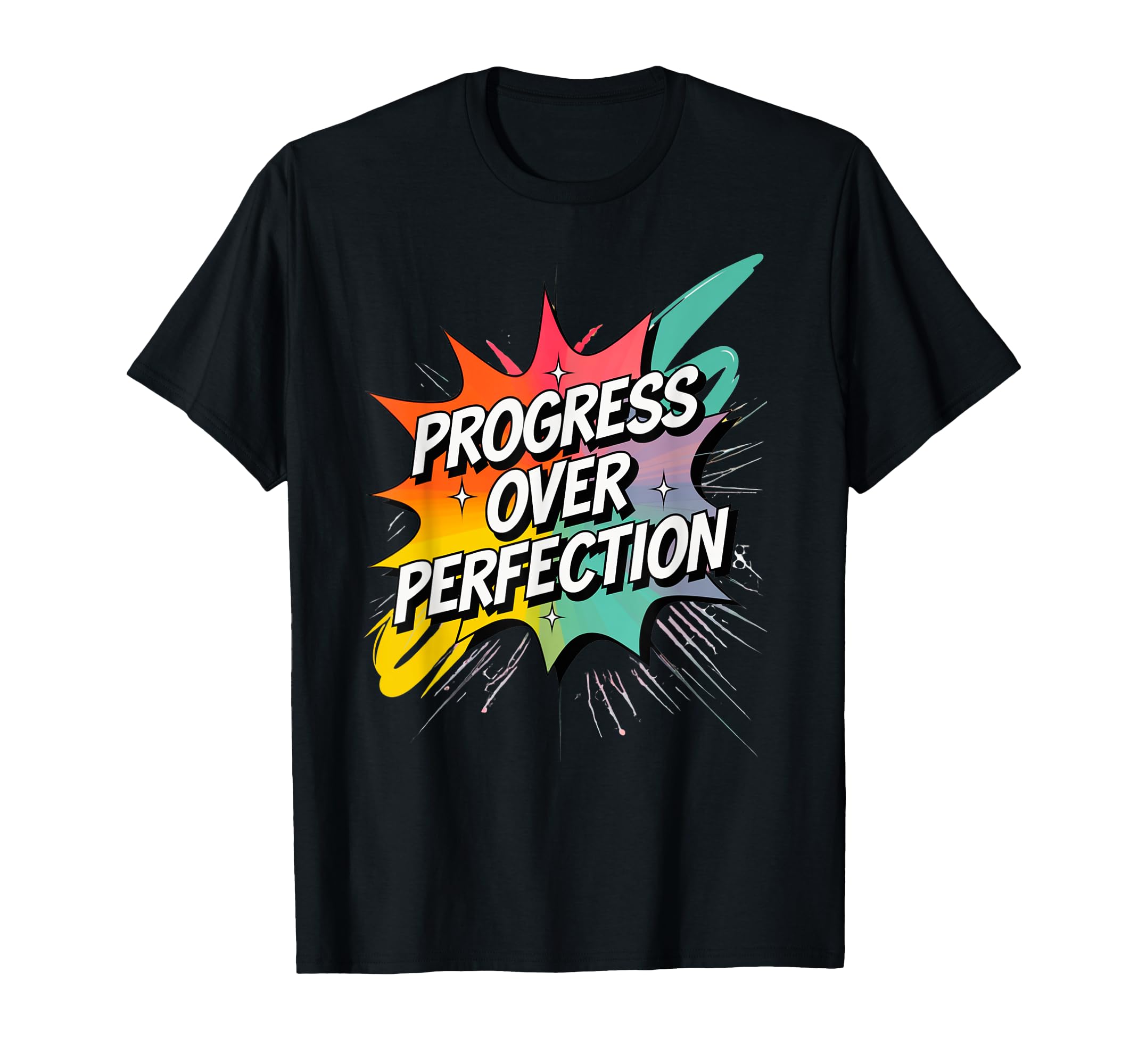 Progress Over Perfection Self Growth T-Shirt - Novelty Apparel for Adults - T-Shirt, Sweatshirt, Hoodie