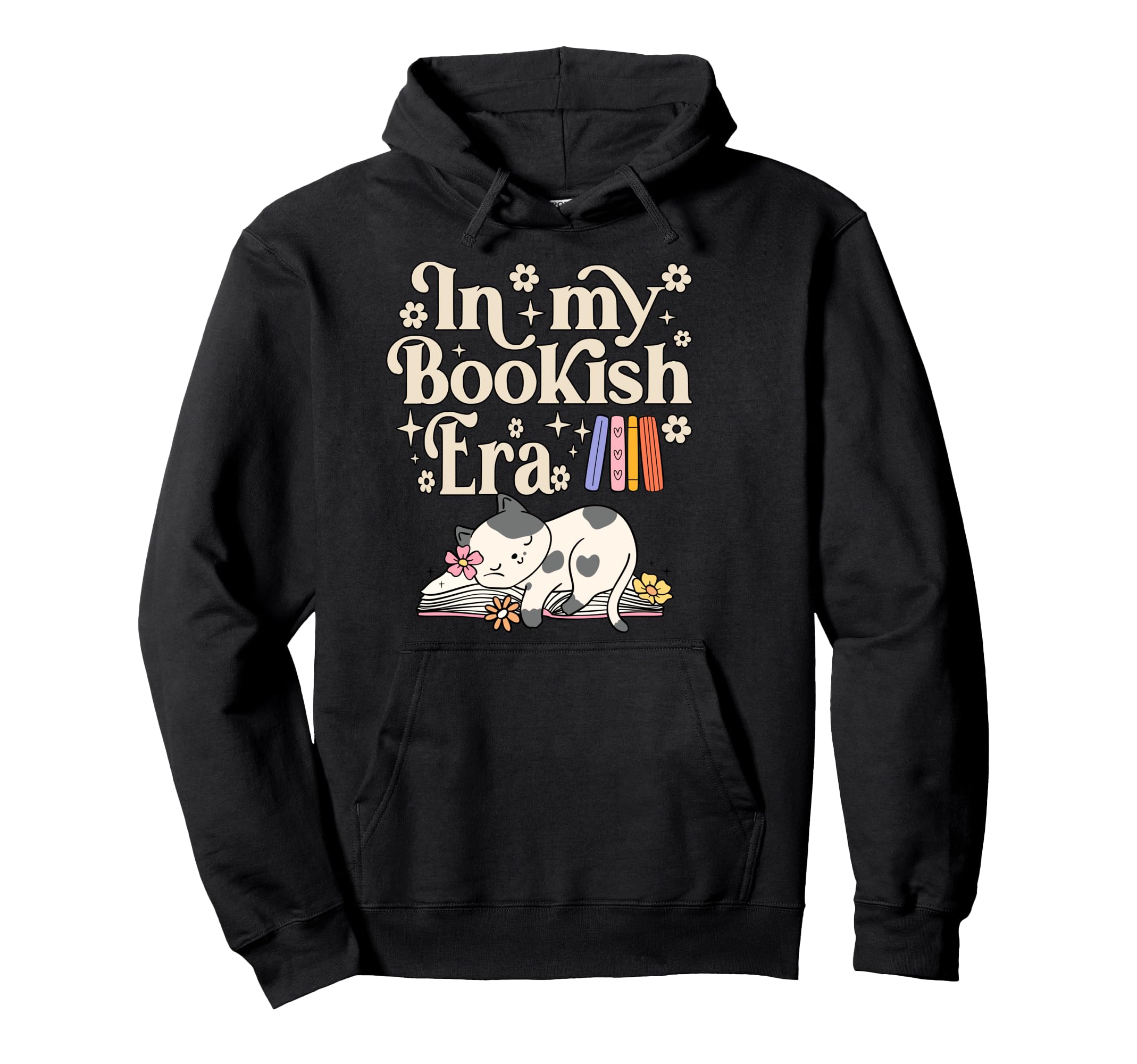 My Bookish Era Cat And Book Lover Hoodie - Streetwear Style Men Women - T-Shirt, Sweatshirt, Hoodie