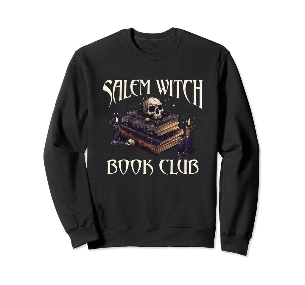 Halloween Salem Witch Book Club Sweatshirt - Graphic Print for Adults - T-Shirt, Sweatshirt, Hoodie