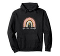 You Are Enough Rainbow Flower God Hoodie - Streetwear Style Men Women - T-Shirt, Sweatshirt, Hoodie