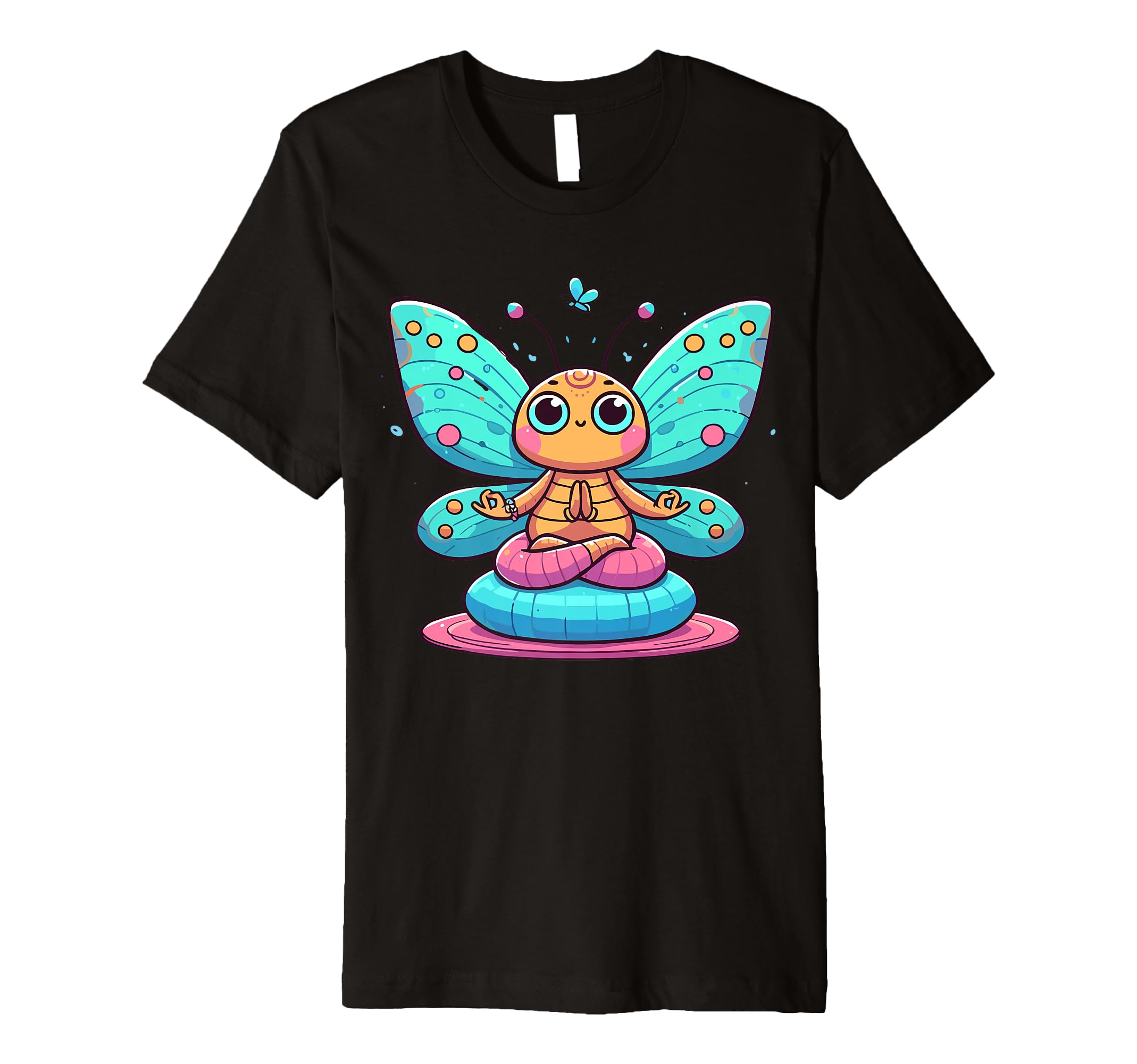 Meditation Butterfly Yoga Pose Relaxing T-Shirt - Graphic Print Men Women - T-Shirt, Sweatshirt, Hoodie