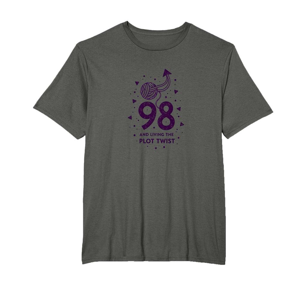 98 And Living Plot Twist Birthday Gift T-Shirt - Aesthetic Graphic Unisex - T-Shirt, Sweatshirt, Hoodie