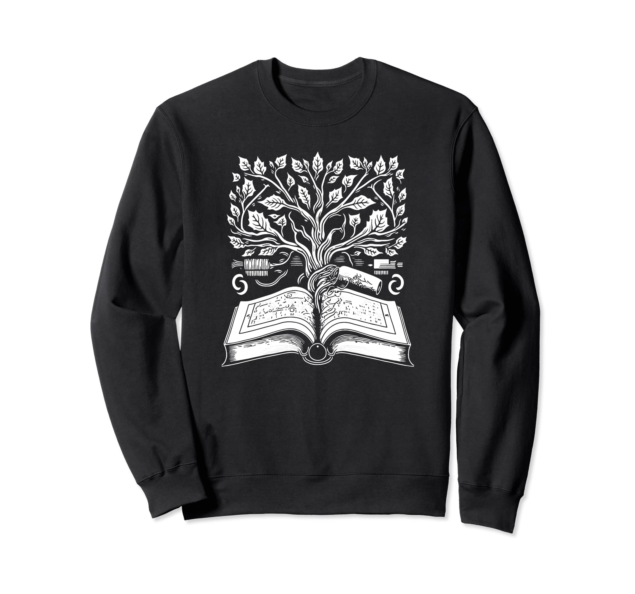 Tree Knowledge Book Lover Reader Sweatshirt - Aesthetic Graphic for Adults - T-Shirt, Sweatshirt, Hoodie