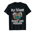 Books And Dragons Bookworm Reading T-Shirt - Unique Graphic for Adults - T-Shirt, Sweatshirt, Hoodie