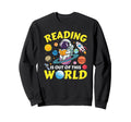 Reading Is Out This World Space Book Sweatshirt - Streetwear Style Unisex - T-Shirt, Sweatshirt, Hoodie