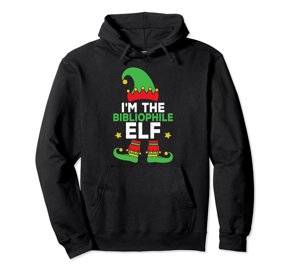 Im Bibliophile Elf Family Holiday Hoodie - Unique Graphic for Adults - T-Shirt, Sweatshirt, Hoodie