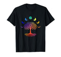Mindfulness Tree Life Moon Phases T-Shirt - Streetwear Style for Adults - T-Shirt, Sweatshirt, Hoodie