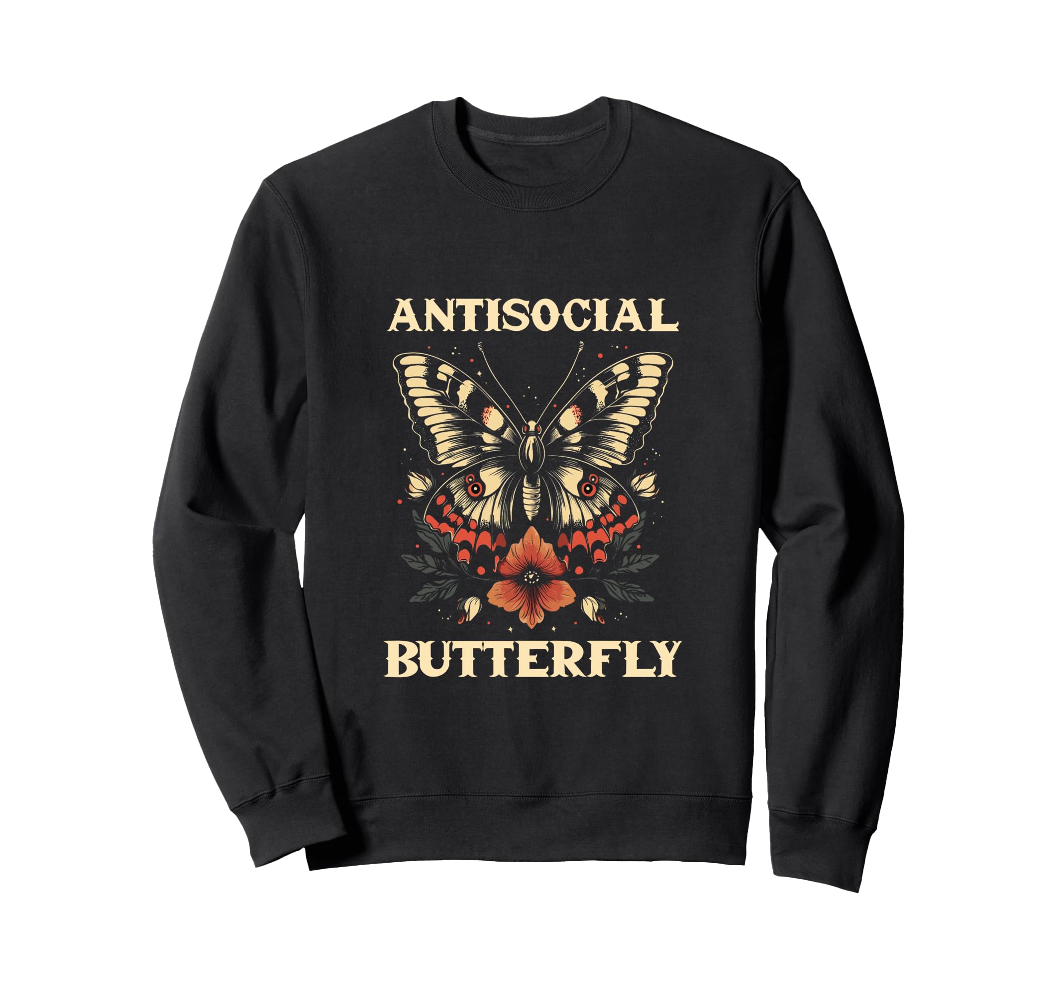 Antisocial Butterfly Gift T-Shirt - Aesthetic Graphic Unisex - T-Shirt, Sweatshirt, Hoodie