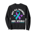Not All Wounds Are Visible Suicide Sweatshirt - Unique Graphic for Adults - T-Shirt, Sweatshirt, Hoodie