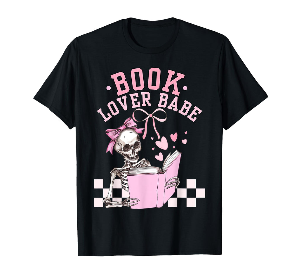 Book Lover Babe Coquette Bow T-Shirt - Fun Novelty Design for Adults - T-Shirt, Sweatshirt, Hoodie