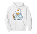 Radical Rest Goose Reading Book Hoodie - Streetwear Style for Adults - T-Shirt, Sweatshirt, Hoodie
