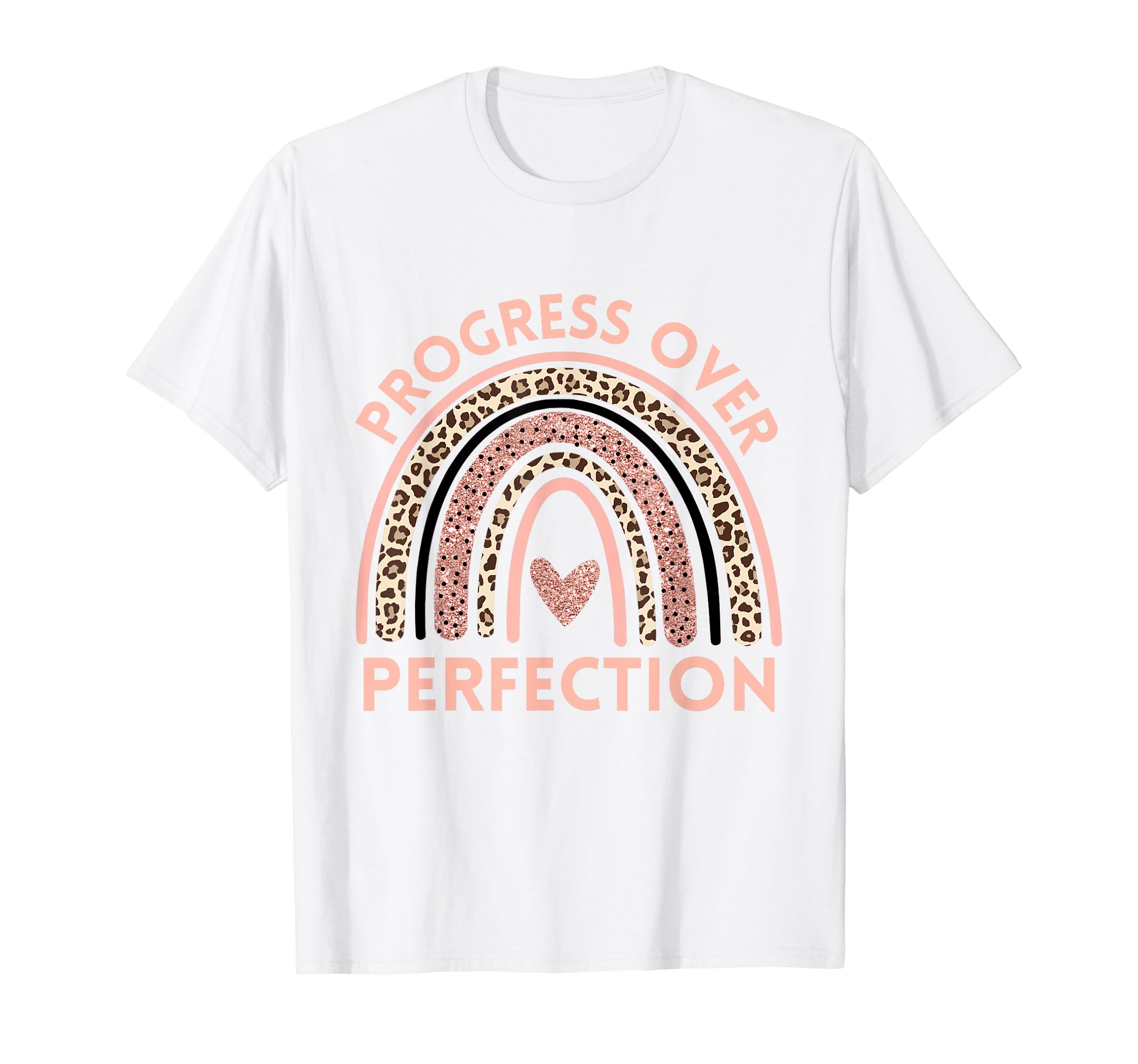 Progress Over Perfection Motivational T-Shirt - Custom Art Print Unisex - T-Shirt, Sweatshirt, Hoodie