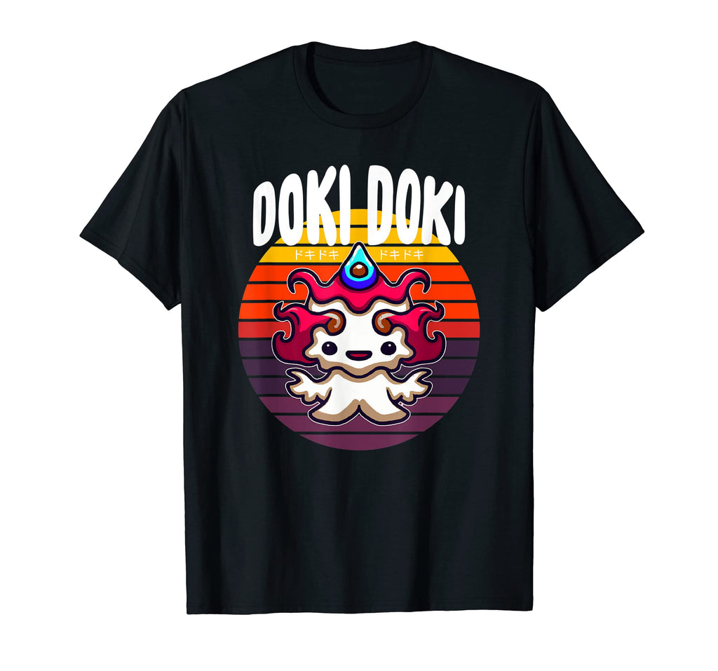 Doki Doki Or Funny Yokai Kawaii T-Shirt - Aesthetic Graphic for Adults - T-Shirt, Sweatshirt, Hoodie