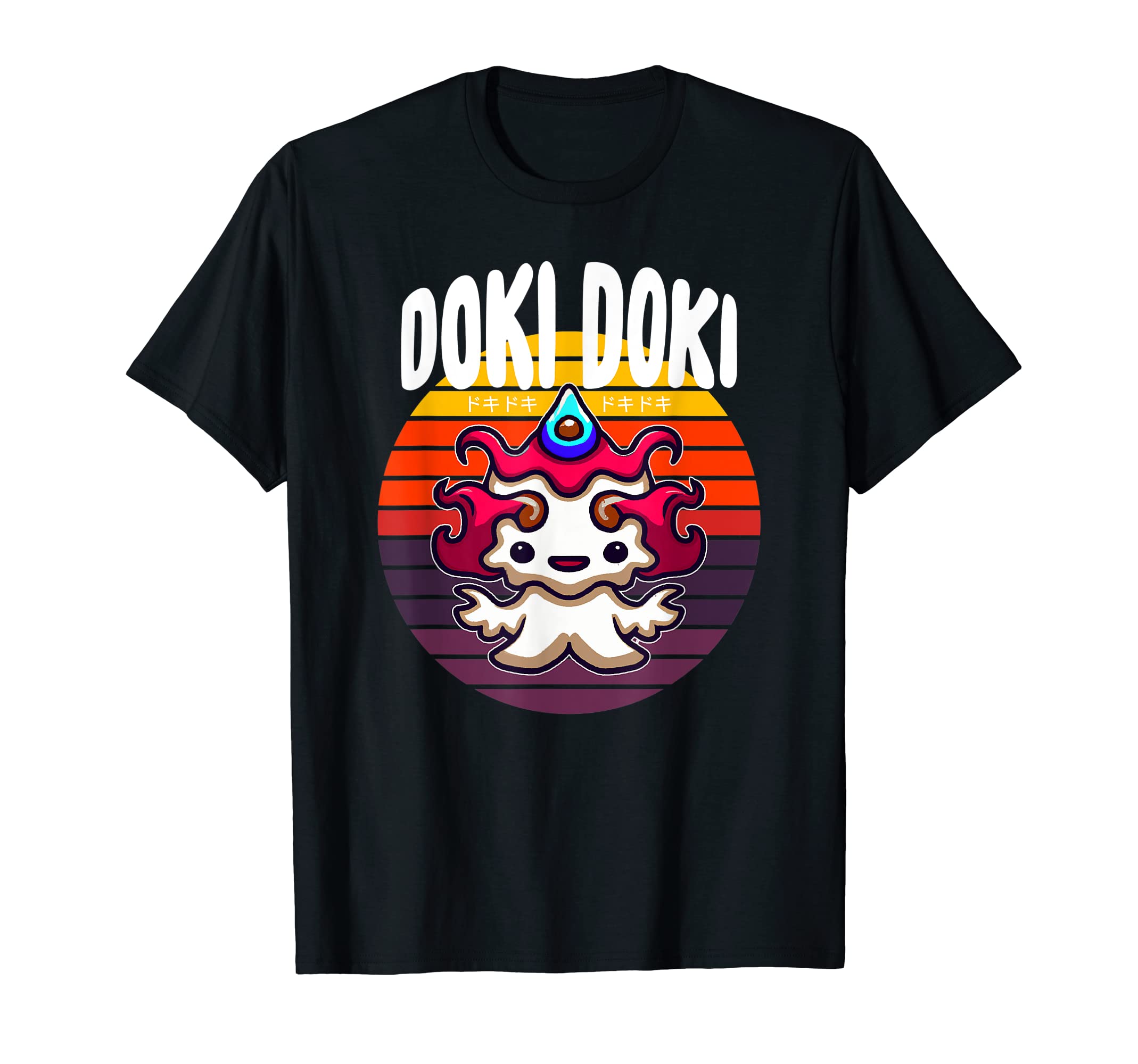 Doki Doki Or Funny Yokai Kawaii T-Shirt - Aesthetic Graphic for Adults - T-Shirt, Sweatshirt, Hoodie