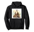Llama Book Nerd Reading Library Hoodie - Unique Graphic Unisex - T-Shirt, Sweatshirt, Hoodie