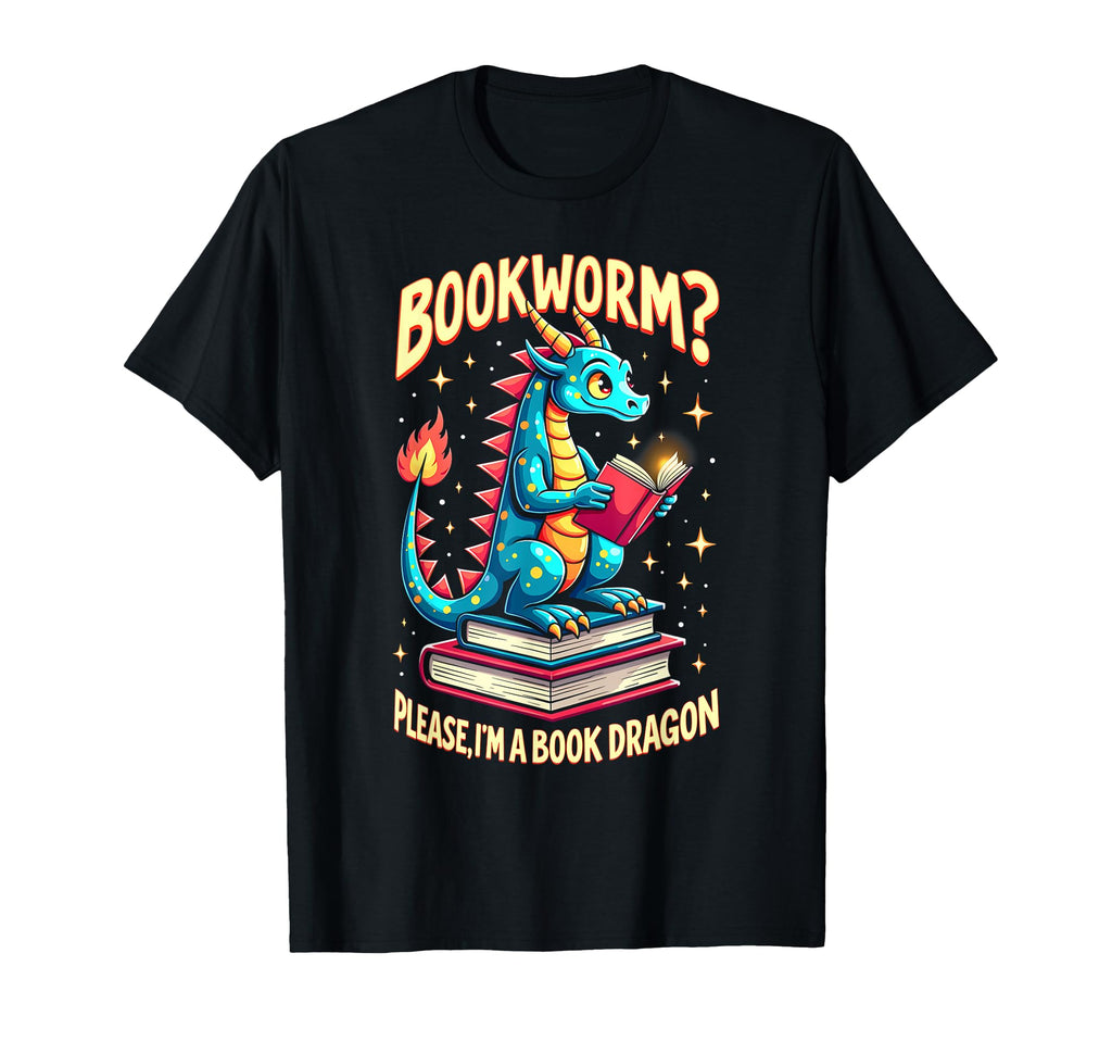 Bookworm Please Im Book Dragon T-Shirt - Aesthetic Graphic Men Women - T-Shirt, Sweatshirt, Hoodie
