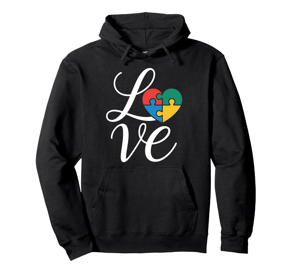 Autism Mom Dad Love Autistic Child Autism Hoodie - Custom Art Print Unisex - T-Shirt, Sweatshirt, Hoodie