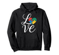 Autism Mom Dad Love Autistic Child Autism Hoodie - Custom Art Print Unisex - T-Shirt, Sweatshirt, Hoodie