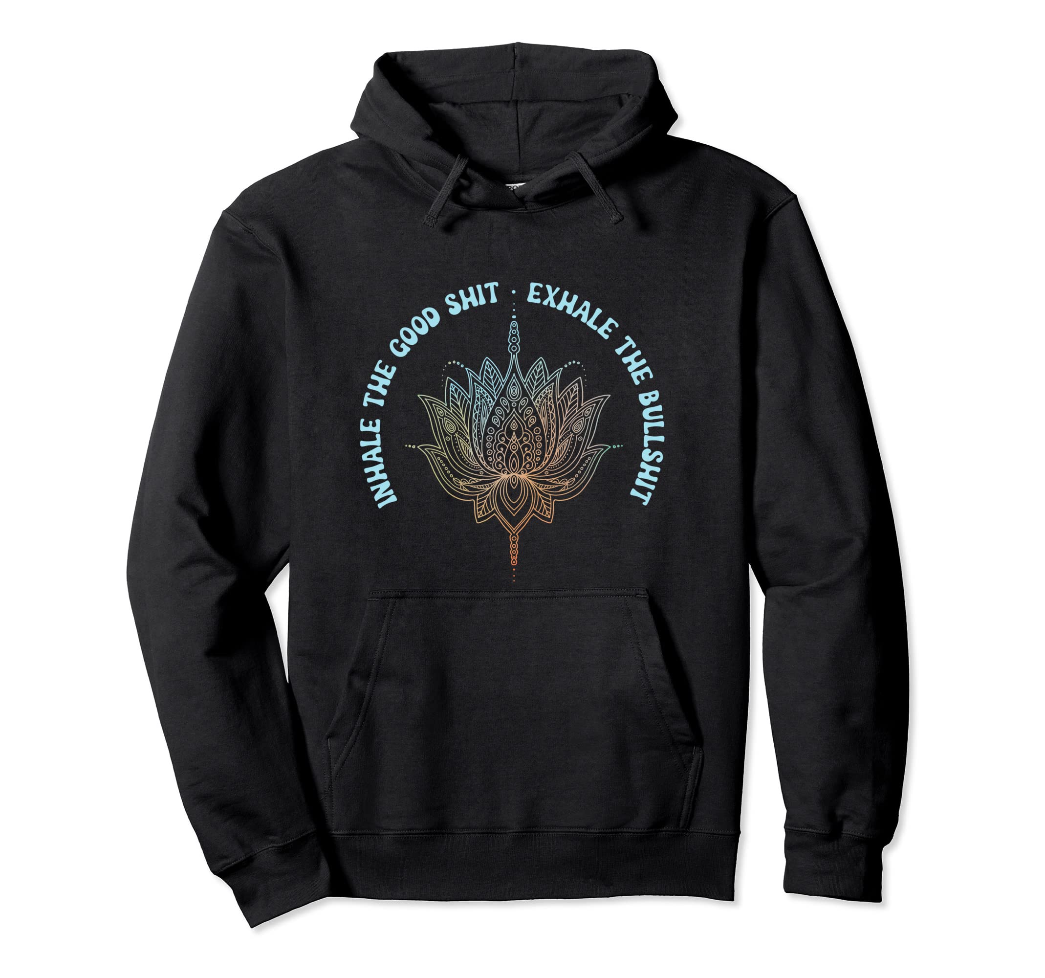 Inhale Good Exhale Bull Explicit Hoodie - Trendy Graphic for Adults - T-Shirt, Sweatshirt, Hoodie