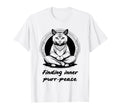Meditation Mindfulness Yoga Cat T-Shirt - Casual Everyday Wear for Adults - T-Shirt, Sweatshirt, Hoodie