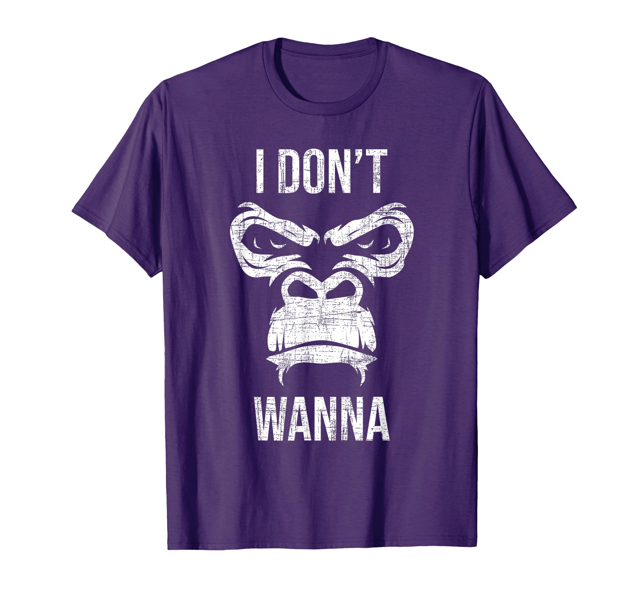 I Dont Wanna Grumpy Monkey Lover T-Shirt - Novelty Apparel Men Women - T-Shirt, Sweatshirt, Hoodie