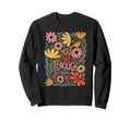Positive Self Care Boho Floral Sweatshirt - Custom Art Print Men Women - T-Shirt, Sweatshirt, Hoodie