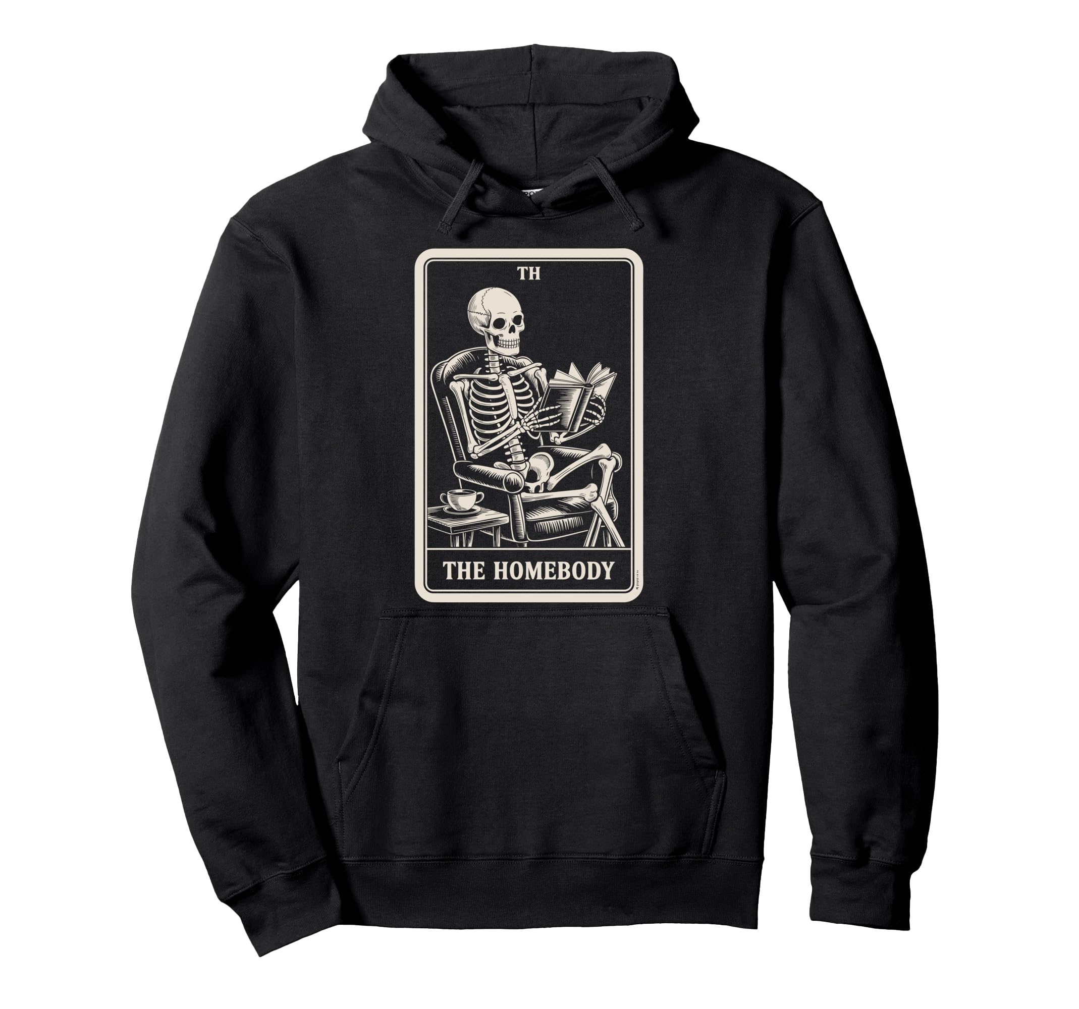 Homebody Tarot Indoorsy Antisocial Hoodie - Fun Novelty Design Unisex - T-Shirt, Sweatshirt, Hoodie