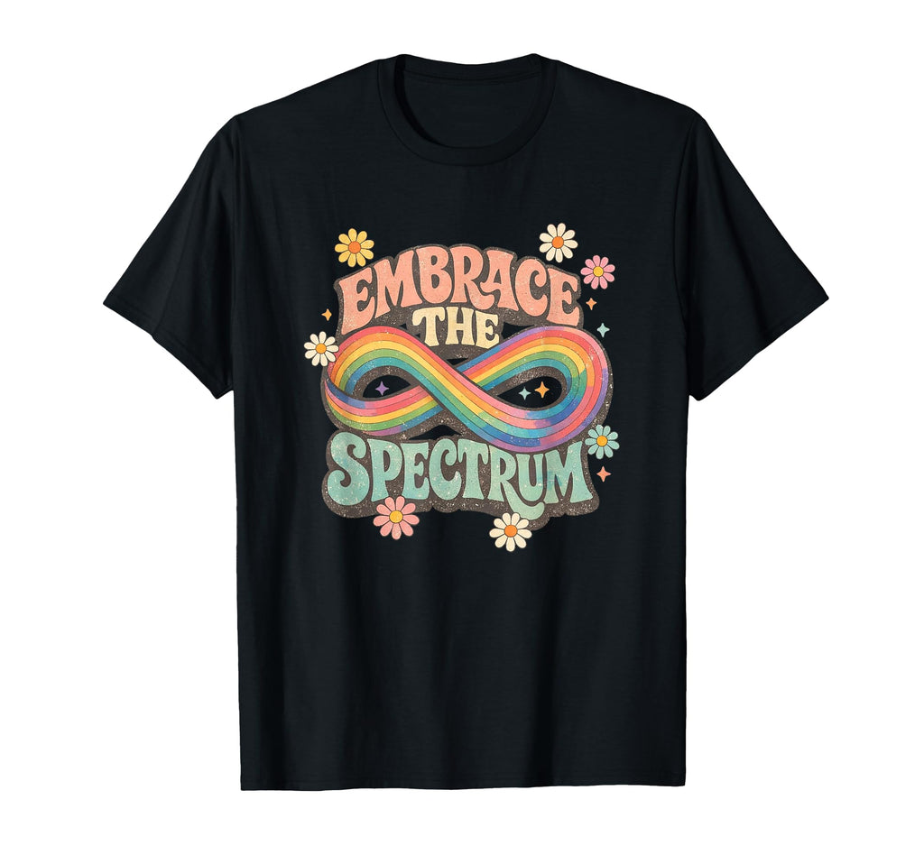 Embrace Spectrum Groovy Infinity T-Shirt - Unique Graphic for Adults - T-Shirt, Sweatshirt, Hoodie