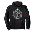 Dragon Reading Book Dragon Enthusiast Hoodie - Novelty Apparel Men Women - T-Shirt, Sweatshirt, Hoodie