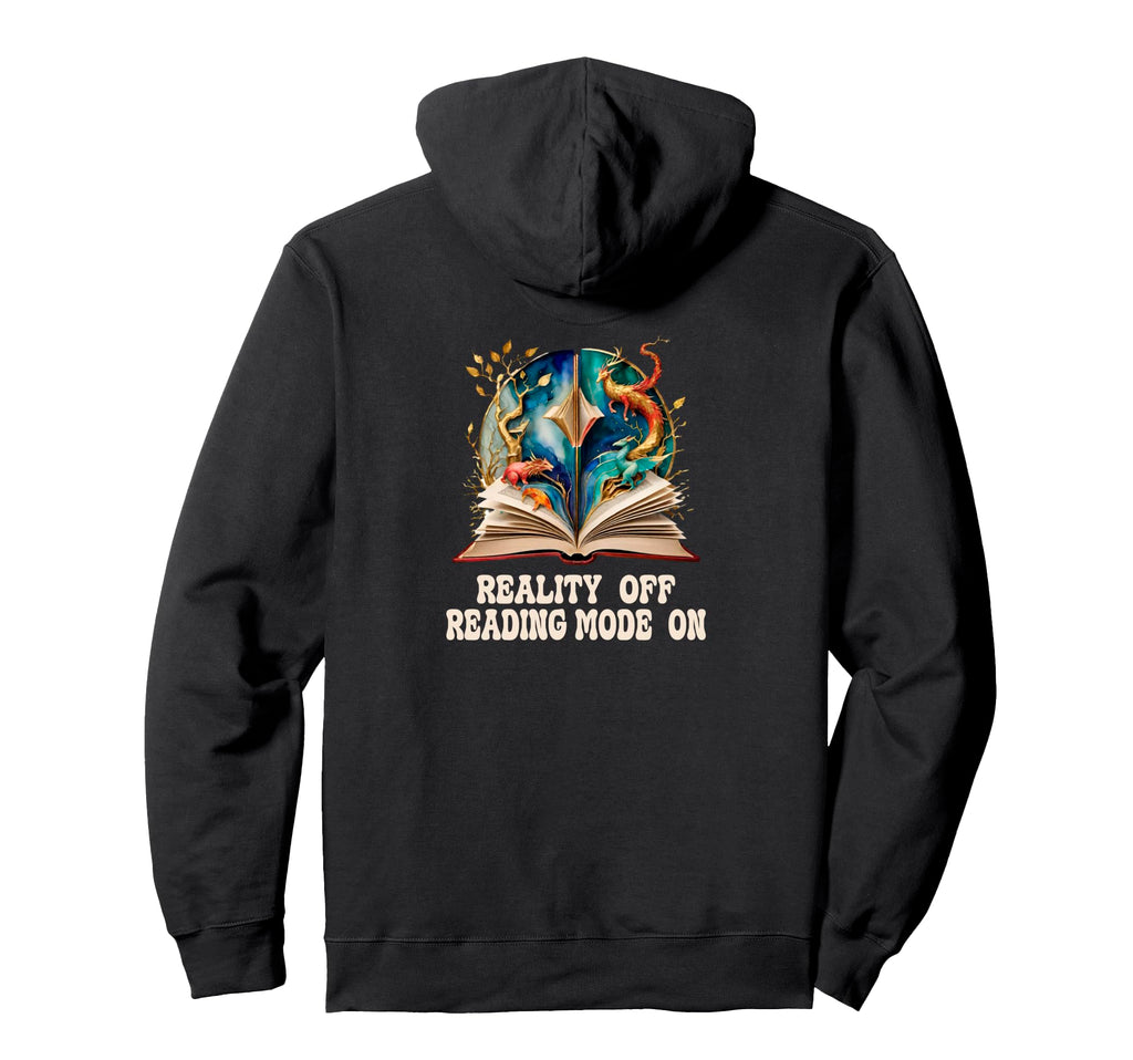 Book Worm Reality Off Book Stack Hoodie - Casual Everyday Wear Unisex - T-Shirt, Sweatshirt, Hoodie