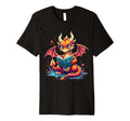 Kawaii Dragon Reads Book Reading T-Shirt - Custom Art Print Men Women - T-Shirt, Sweatshirt, Hoodie
