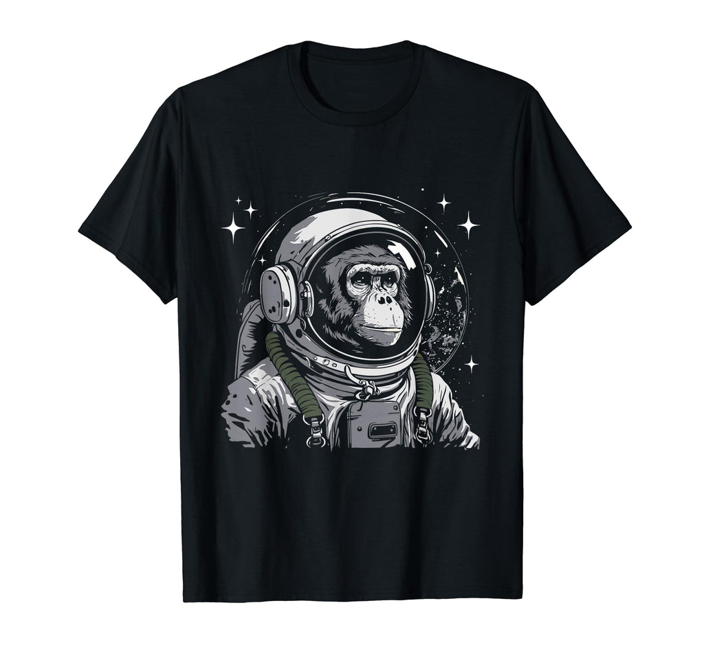 Astronaut Monkey Primate Animal Lover T-Shirt - Unique Graphic Unisex - T-Shirt, Sweatshirt, Hoodie