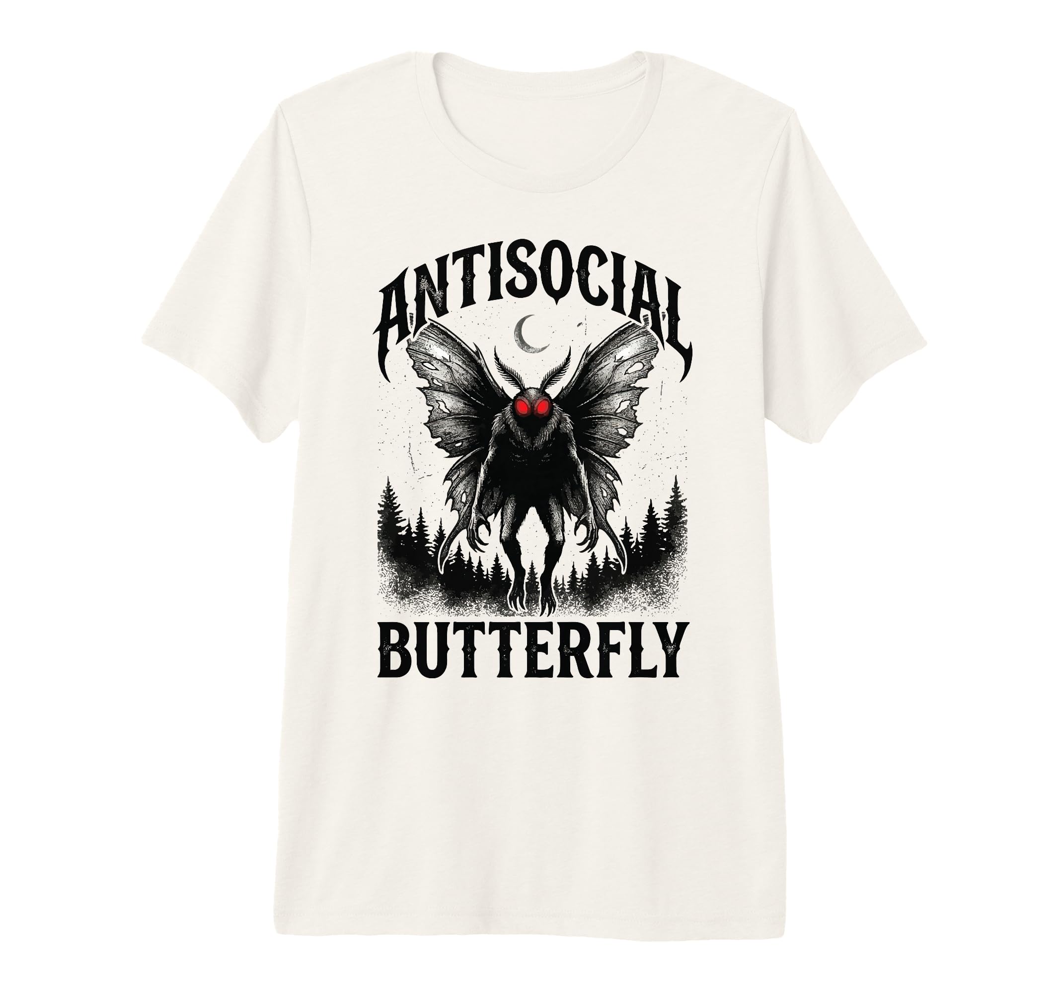Antisocial Butterfly Tri Blend T-Shirt - Streetwear Style Unisex - T-Shirt, Sweatshirt, Hoodie