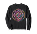 Tie Dye Mandala Yoga Namaste Sweatshirt - Casual Everyday Wear for Adults - T-Shirt, Sweatshirt, Hoodie