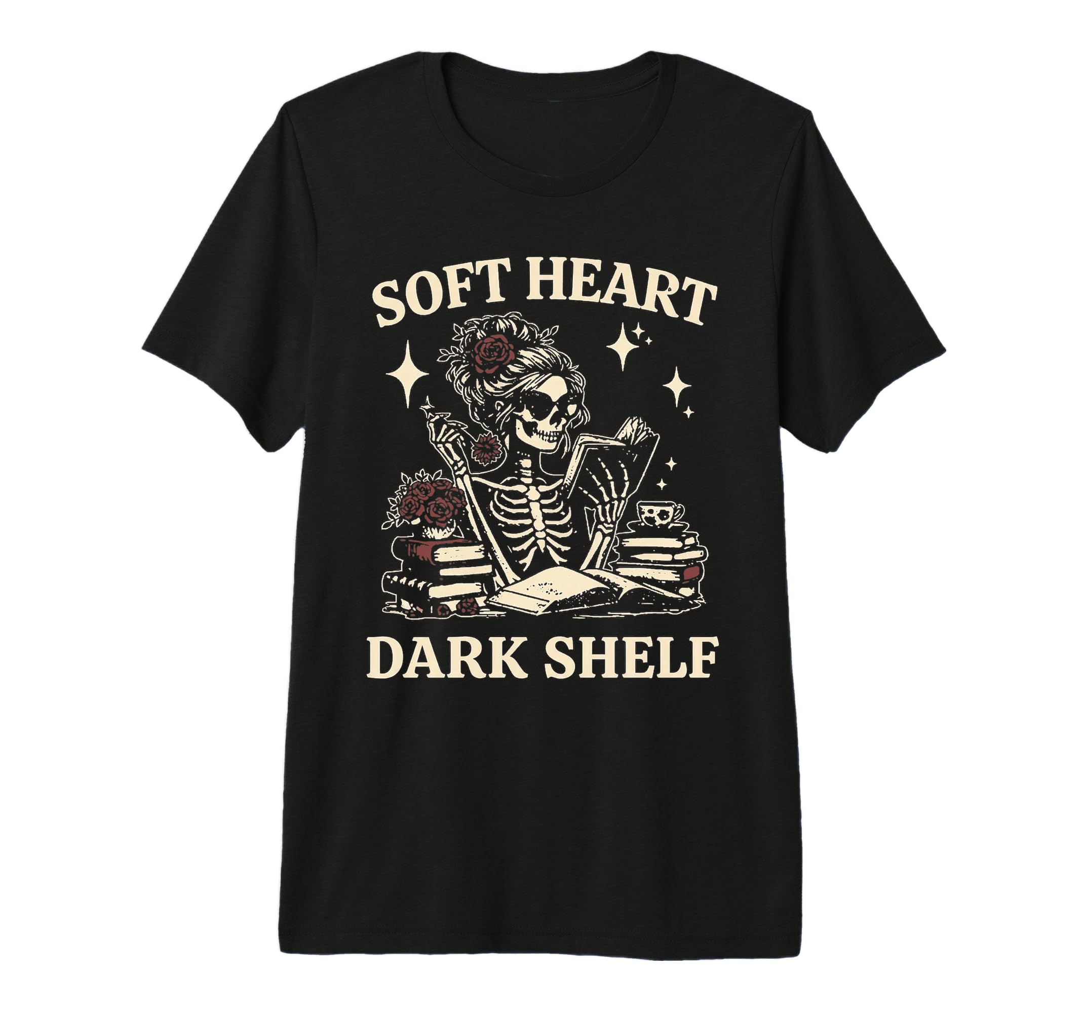 Soft Heart Dark Shelf Dark Romance Book T-Shirt - Trendy Graphic Men Women - T-Shirt, Sweatshirt, Hoodie