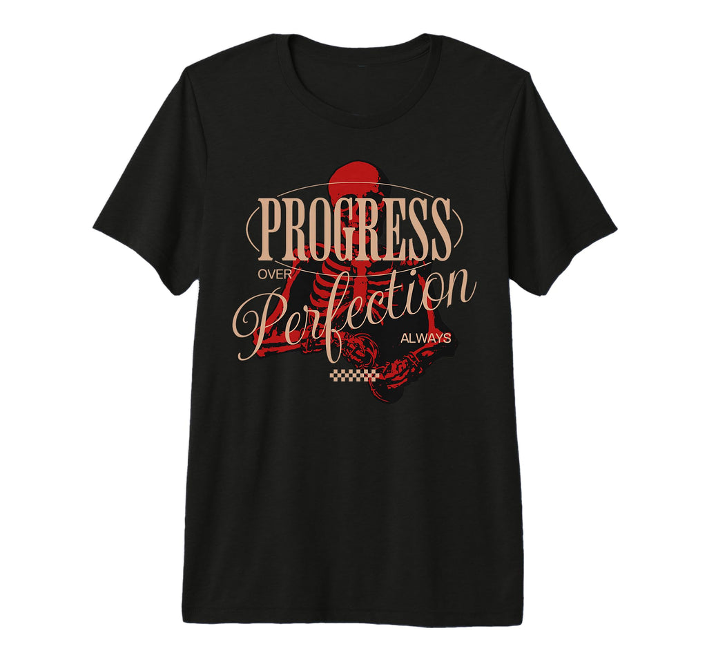 Progress Over Perfection Urban T-Shirt - Minimalist Print Unisex - T-Shirt, Sweatshirt, Hoodie