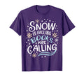 Funny Snow Is Falling Books Are Calling T-Shirt - Streetwear Style Unisex - T-Shirt, Sweatshirt, Hoodie