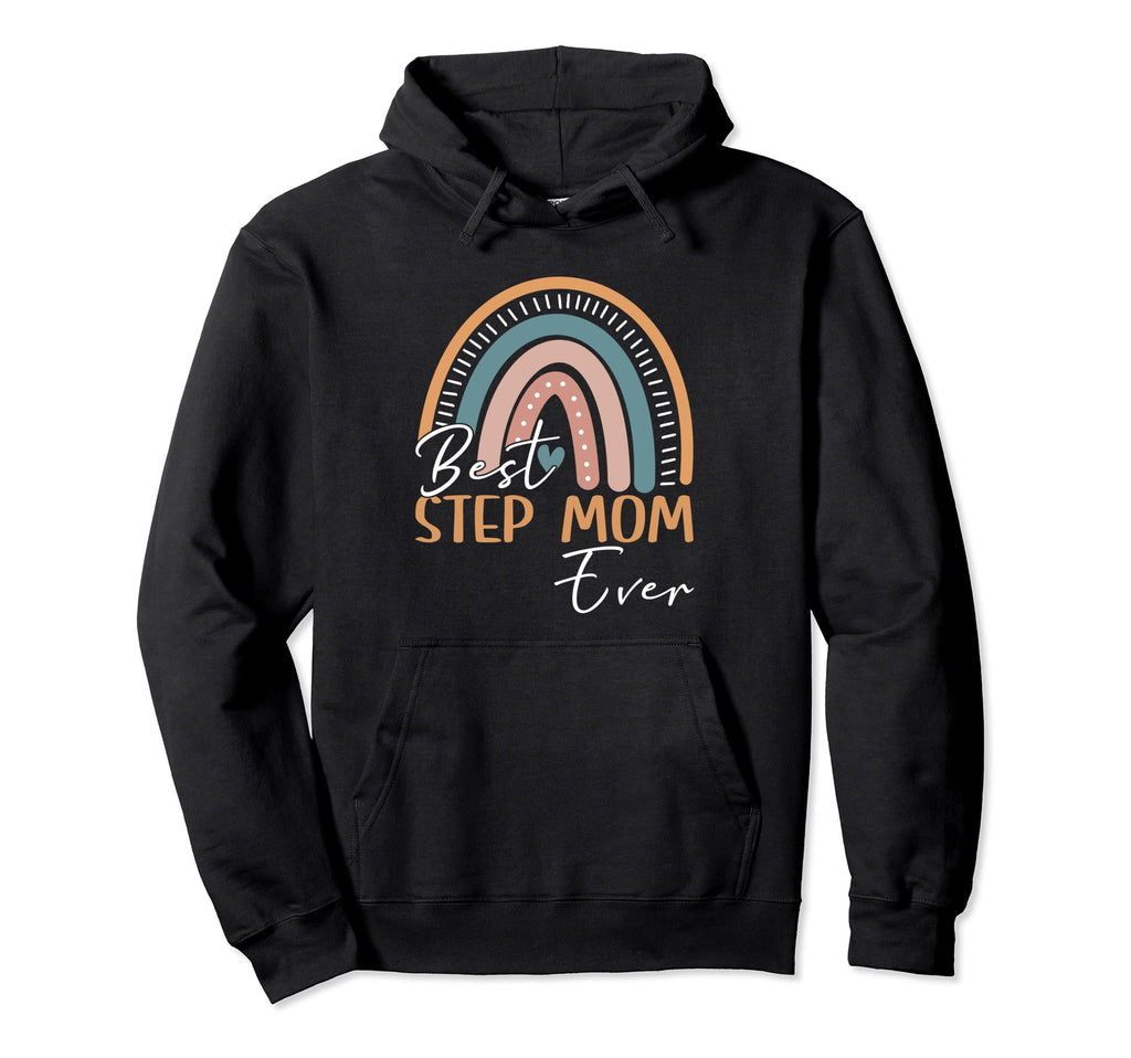 Best Step Mom Ever Boho Rainbow Family Hoodie - Streetwear Style Unisex - T-Shirt, Sweatshirt, Hoodie