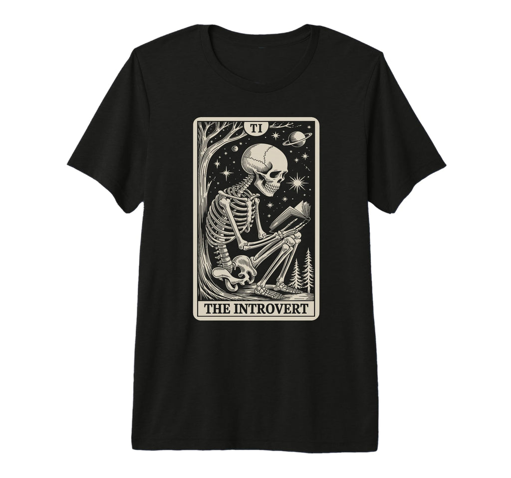 Introvert Tarot Card Indoorsy T-Shirt - Streetwear Style for Adults - T-Shirt, Sweatshirt, Hoodie