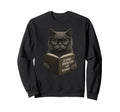 Cat Global Domination Book Nerd Sweatshirt - Trendy Graphic Men Women - T-Shirt, Sweatshirt, Hoodie